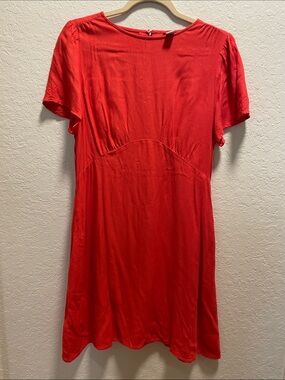 Old Navy Bright Red Short-Sleeve Mini Dress